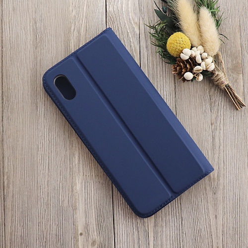 Чехол-книжка для iPhone X/XS, X-CASE, боковой, синий
