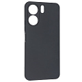 Чехол силиконовый для Xiaomi Redmi 13C (4G)/Redmi 13C (5G)/Poco C65, с микрофиброй вну, с защитой камеры, X-CASE, черный