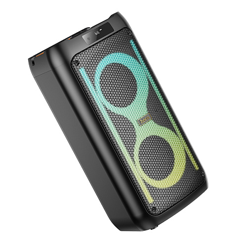 Колонка HA6, +1 проводной микрофон, Danny outdoor BT speaker, HOCO, черная