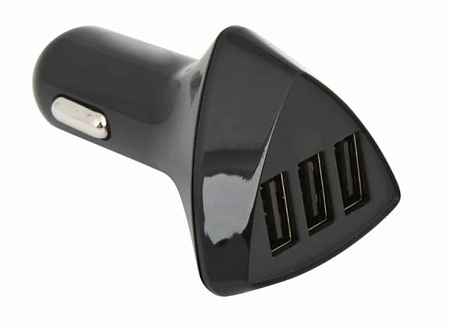 АЗУ 3 USB 2A, черый