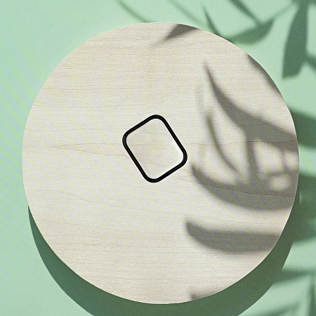 Защитное стекло на Apple Watch, 41mm, полный клей, прозрачное с черной рамкой