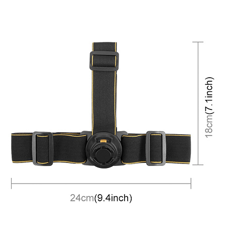 Магнитное быстроразъемное налобное крепление для GoPro и других экшн камер, PULUZ, черный