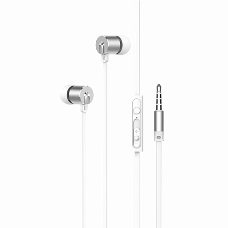 Проводные наушники M63 Ancient sound earphones with mic, HOCO, белые