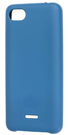 Чехол силиконовый для Xiaomi Redmi 6A, Silicone case, синий