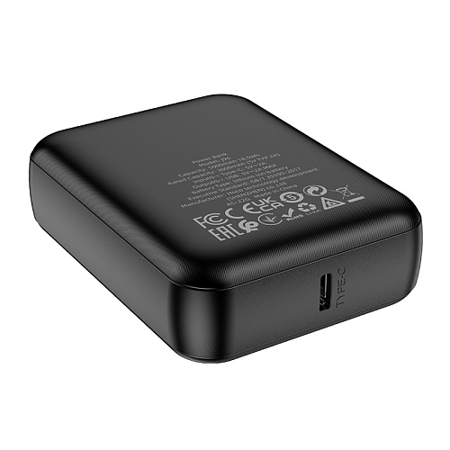 Универсальный Доп. Аккумулятор 5000mAh, J96, HOCO, выход 1 USB (5V/2.0A), черный