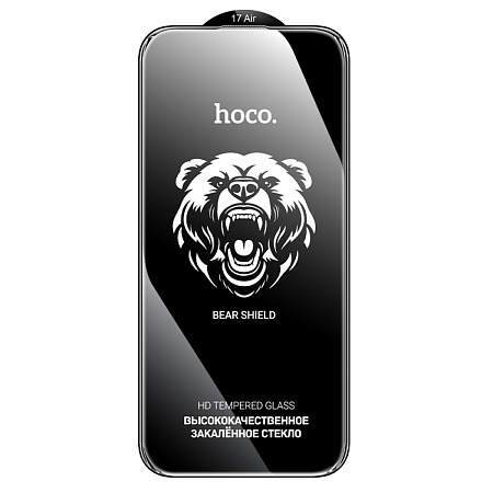 Защитное стекло для iPhone 17 Air, A777, HOCO, HD, рамка черная