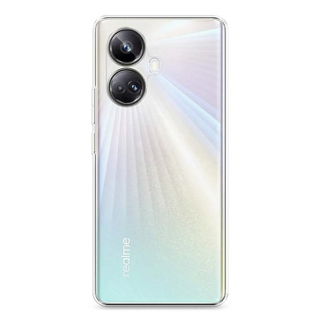 Чехол силиконовый для Realme 10 Pro+ (5G), с защитой камеры, X-CASE, прозрачный