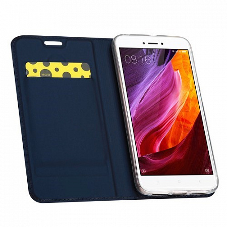 Чехол-книжка для Xiaomi Redmi 4X, DU DU, боковой, синий