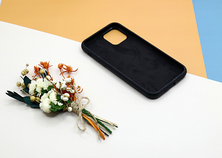 Чехол-накладка для iPhone 11 Pro, Silicon Case, без лого, черный