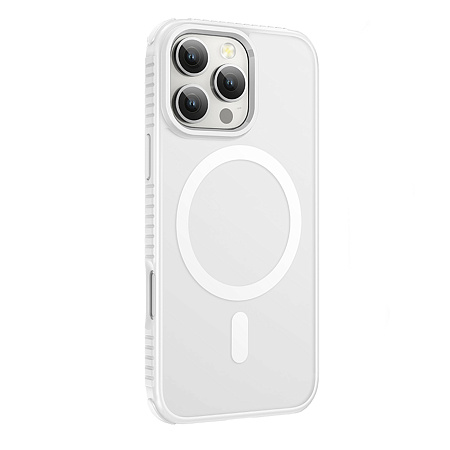 Чехол для iPhone 16 Pro, противоударный, Магнитный (MagSafe), HOCO, anti-shock, белый