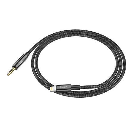 AUX Audio кабель 3,5 мм на Lightning, UPA19, HOCO, черный