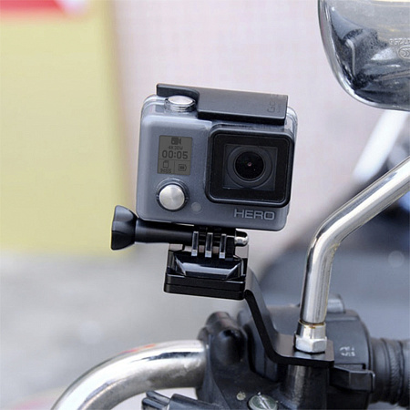 Крепление-площадка из алюминиевого сплава для GoPro и других экшн камер, PULUZ, черный