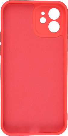 Чехол силиконовый для iPhone 12 (6.1), good quality, с защитой камеры, X-CASE, красный