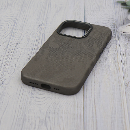 Чехол-накладка для iPhone 16 Pro Max, камуфляж, магнитный (MagSafe), без лого, X-CASE, бежевый