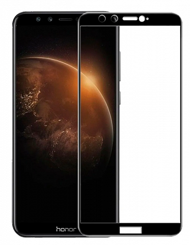 Защитное стекло на Honor 9 Lite, 3D, черный, X-CASE