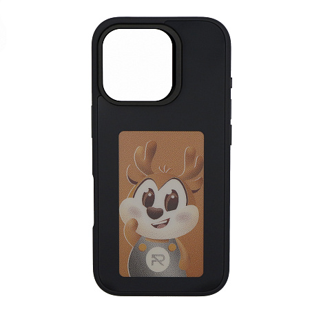 Чехол-накладка для iPhone 16 Pro, с экраном, без лого, X-CASE, черный