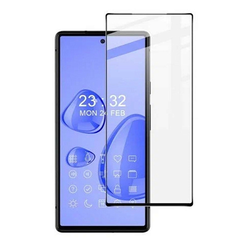 Защитное стекло на Google Pixel 6A, с черной рамкой, X-CASE