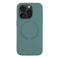 Чехол-накладка для iPhone 15 Pro Max, Silicon Case, магнитный (MagSafe), без лого, X-CASE, бирюзовый
