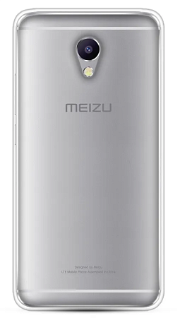 Чехол силиконовый для Meizu M5 Note, прозрачный