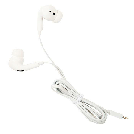 Проводные наушники M1 Pro, Lightning, HOCO, вакуумные с микрофоном, белые