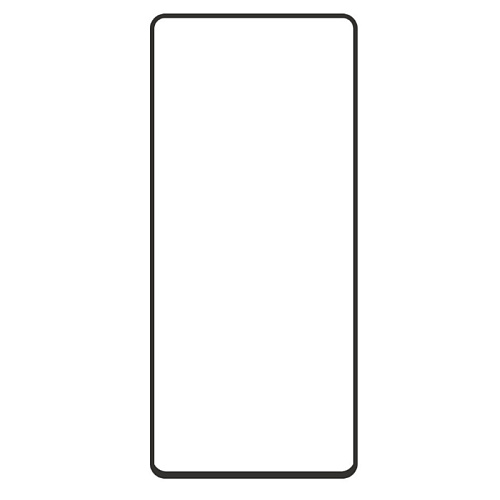 Защитное стекло на Realme 8i/Realme 9 (5G), черное, X-CASE