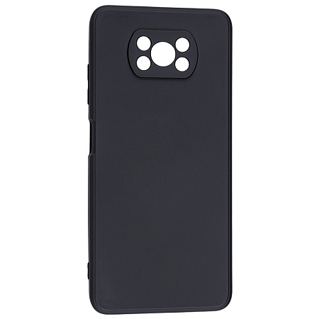 Чехол силиконовый для Xiaomi Poco X3/Poco X3 Pro/Poco X3 NFC, good quality, с защитой камеры, X-CASE, черный
