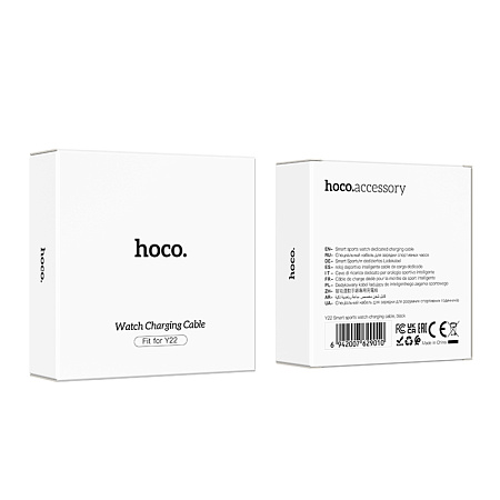 Зарядка для умных часов Y22 Smart watch, HOCO, черный