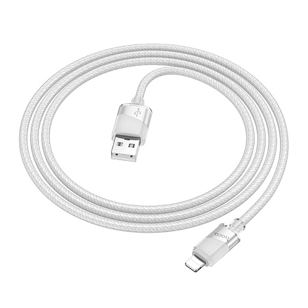 USB дата кабель Lightning, HOCO, U132, 1.2м, серый