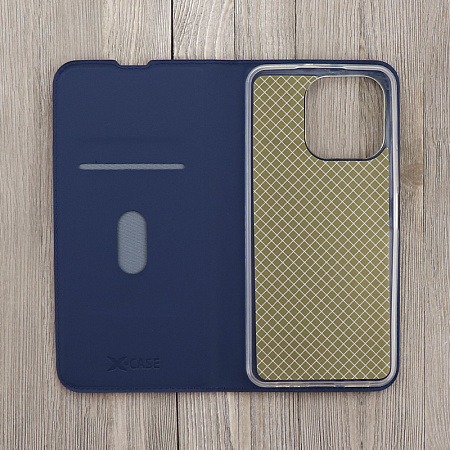 Чехол-книжка для Huawei Honor X6A, X-CASE, боковой, синий