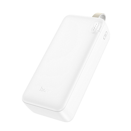 Универсальный Доп. Аккумулятор 30000mAh, J128B, HOCO, выход: 2 USB (5V/2A), белый