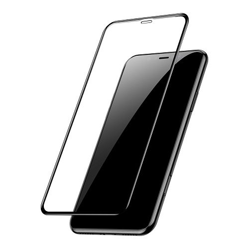 Защитное стекло на iPhone XS MAX/11 Pro Max (6.5), 5D, черное, X-CASE