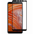Защитное стекло на Nokia 3.1 Plus/X3, Silk Screen 2.5D, черный, X-CASE