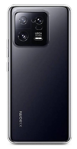 Чехол силиконовый для Xiaomi 13 Pro, c защитой камеры, X-CASE, прозрачный