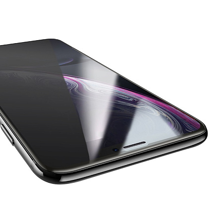 Защитное стекло на iPhone XS Max/11 Pro Max (A13), Shatterproof edges full screen anti-spy, черное