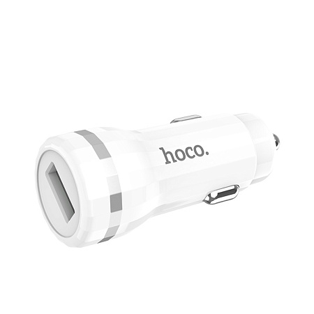 Автомобильное зарядное устройство, 1 USB QC3.0, (Z27A), HOCO, белый