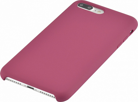 Чехол-накладка для iPhone 7 Plus/8 Plus, Silicon Case, малиновый коралл
