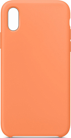Чехол-накладка для iPhone X/XS, Silicon Case, папайя