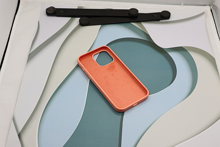 Чехол-накладка для iPhone 14 Pro Max, Silicon Case, без лого, лососевый