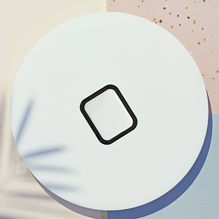 Защитное стекло на Apple Watch, 40mm, полный клей, прозрачное с черной рамкой