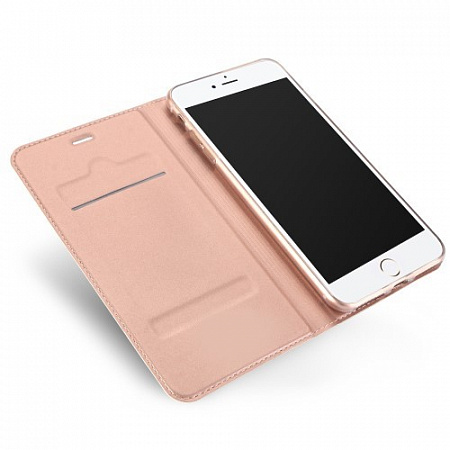 Чехол-книжка для iPhone 7 Plus/8 Plus, DU DU, боковой, розовый