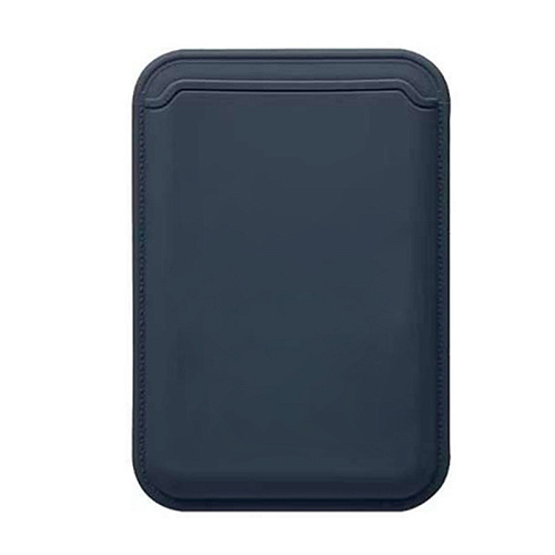 Чехол для карт (MagSafe), без лого, силиконовый, X-CASE, темно-синий