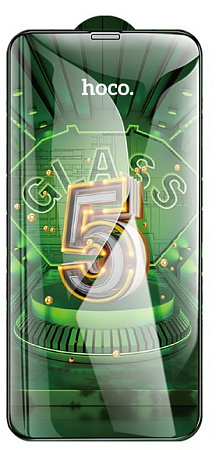 Защитное стекло на iPhone XS Max/11 Pro Max (G12), HOCO, Full screen HD 5D large arc tempered glass, черное