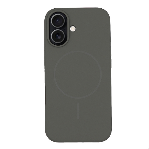 Чехол-накладка для iPhone 17, Silicon Case, магнитный (MagSafe), без лого, X-CASE, серый