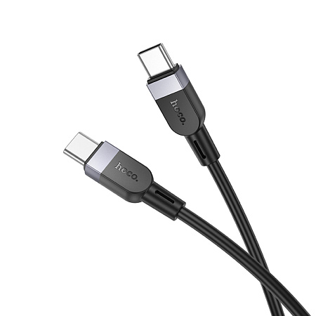 Кабель Type-C на Type-C, HOCO, X109, силиконовый, 3м, 60W, черный