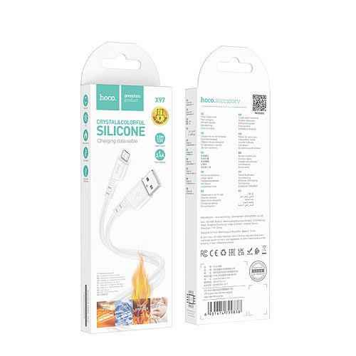 USB Кабель Micro, HOCO, X97, 1м, белый