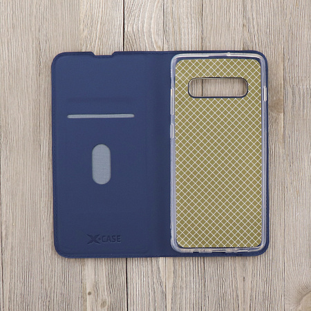 Чехол-книжка для Samsung Galaxy S10, X-CASE, боковой, синий
