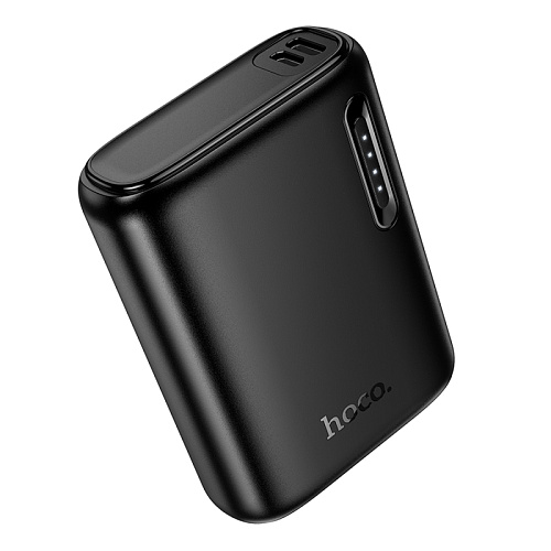 Универсальный Доп. Аккумулятор 5000mAh, J158, HOCO, выход: 1 USB: 5V/2, черный