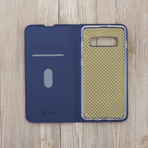 Чехол-книжка для Samsung Galaxy S10, X-CASE, боковой, синий