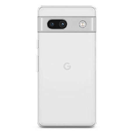 Чехол силиконовый для Google Pixel 7A, с защитой камеры, X-CASE, прозрачный
