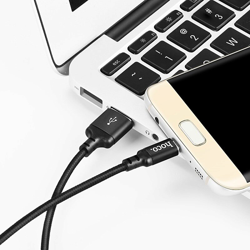 USB Кабель Micro, HOCO, X14, колба, черный